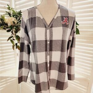 ALABAMA COLLEGIATE SUPER SOFT BUTTON DOWN PLAID SIZE SMALL